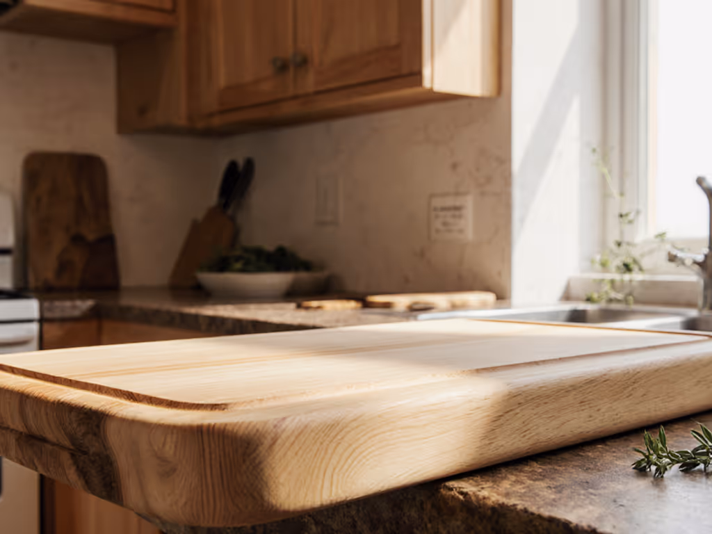 Hiba Wood Cutting Boards: Antibacterial Edge Protection