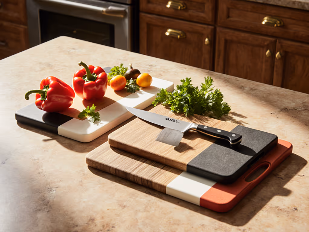OXO Cutting Board Sets: Knife-Safe & No Cross-Contamination