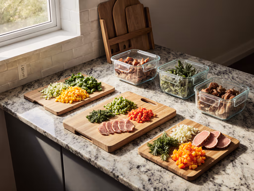 Food Prep Boards Optimized for Weekly Meal Workflow